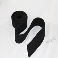 錫曼塵系腰繩純色雙面毛呢大衣腰帶女士裝飾毛絨外套寬配純色蝴蝶結綁帶 黑色(TR雙面呢) 175cm 寬5cm