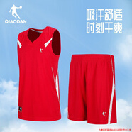 喬丹籃球服套裝男女團購定制比賽球衣訓練服隊服夏季速干透氣運動球服 喬丹紅 L(175/92A)