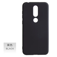 中性光纜適用諾基亞X6手機殼NOKIAX6磨砂TPU軟殼X7糖果保護套硅膠 黑色 諾基亞8