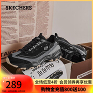 斯凱奇（Skechers）奶茶熊復(fù)古熊貓老爹鞋百搭情侶運(yùn)動(dòng)894265 黑色/灰色/BKGY 40