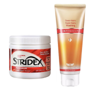 STRIDEX美国施颜适水杨酸棉片刷闭口酸祛痘粉刺控油去角质面部女黑头肌肤 清痘+细致毛孔洗面奶