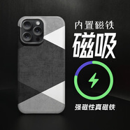 meskins 適用蘋(píng)果磁吸手機(jī)殼iPhone17promax保護(hù)套硬殼防摔半包16promax潮男女15por新款創(chuàng)意硬殼磨砂防摔 膚感磁吸殼@635 蘋(píng)果iPhone16pro