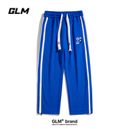 GLM休閑褲男韓版潮流百搭直筒寬松男裝長(cháng)褲子