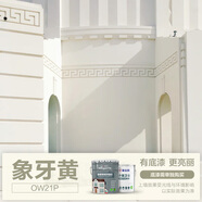 嘉寶莉靚家外墻漆防水防曬外墻乳膠漆工程建筑墻面漆環(huán)保涂料白漆油漆 象牙黃 20KG刷80-100平米（送工具）