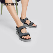 斯凱奇（Skechers）男士舒適休閑涼鞋232893 炭灰色/CHAR 41