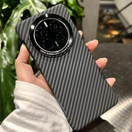 逐塵 水貼碳纖維紋理華為mate60pro手機(jī)殼情侶HUAWEIMATE50RS保護(hù)套防摔40輕奢保時(shí)捷設(shè)計(jì)特別版耐磨殼 HS無邊框~水貼卡夫拉碳纖維紋~石墨黑紋 華為 Mate 60 pro/Mat