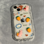 葉余蘿卜兔子支架OPPOreno9/8/7pro手機(jī)殼r17r15氣囊a97a96軟a72a53女 A3胡蘿卜兔子+蘿卜水滴殼/透明 OPPOA57-5G