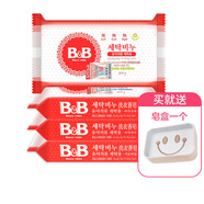 保寧（B&B）嬰兒洗衣皂4塊 寶寶內衣尿布BB皂韓國進(jìn)口兒童肥皂洋槐甘菊香 洋槐2塊*200g+甘菊2塊*200g