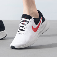 耐克（NIKE）男鞋秋季新款運動(dòng)鞋FLEX EXPERIENCE RUN 12網(wǎng)面透氣輕便跑步鞋 FB2207-102/革命7代/白黑紅 42