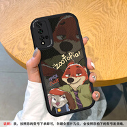 美齡美麗適用華為榮耀20手機殼瘋狂動(dòng)物城20s全包x20se青春版軟硅膠暢玩20pro情侶個(gè)性V20a皮質(zhì)套女新款網(wǎng) 黑色-黑底尼克與朱迪自拍M3 榮耀暢玩20 Pro