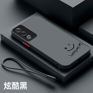 馳丹卡OPPOA3活力版手機(jī)殼新款全包oppoA3活力版防摔磨砂硅膠PKD110男女膚感創(chuàng)意散熱超薄高級(jí)保護(hù)套 親膚-紳士黑【M01開(kāi)心】+全屏膜+手繩 OPPOA3 活力版