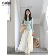 瑪嬌媚（Majiaomei）連衣裙女裝套裝2025年春季新款通勤百搭簡(jiǎn)約修身針織衫半身裙子女 針織衫+半身裙 M