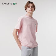 LACOSTE法國(guó)鱷魚男裝休閑潮流百搭純棉寬松純色圓領(lǐng)T恤|TH7318 KF9/玫瑰粉 XL 6