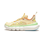 李寧（LI-NING）2025夏季新款悟道2.3 LITE女子緩震籃球運動文化鞋 ABCU022 蠟筆黃/耀橙色ABCU022-1 35