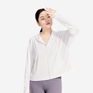 菇娘家防曬衣原紗冰絲透氣女新款防紫外線(xiàn)輕薄女外套大碼寬松防曬服 白色-短款 2XL 推薦180~230斤