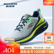 斯凱奇（Skechers）2025年男款運(yùn)動跑步鞋輕質(zhì)吸震高透氣回彈舒適鞋 灰色/海軍藍(lán)色/GYNV 43.5
