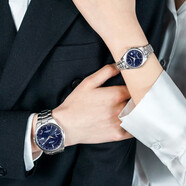 西鐵城（CITIZEN）【全國聯(lián)?！咳枕n表情侶腕表 光動(dòng)能電波鋼帶時(shí)尚男女款手表 情侶款 【紀念日禮物】