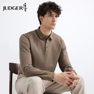 莊吉【7A抗菌】男士純棉長(cháng)袖POLO衫2025春季新款翻領(lǐng)T恤商務(wù)休閑男裝