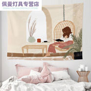 盛洛俠海報掛布背景布掛毯臥室壁紙改造畫(huà)布床宿舍裝飾墻布背景墻 18 300*180裝10