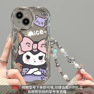 慕文生氣庫洛米適用華為nova12手機殼mate60保護套Pura70暢享60電鍍鏡面x30i網(wǎng)紅女 電鍍奶油紋22生氣庫洛米+手鏈SL28 榮耀Play3