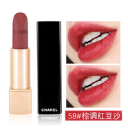 香奈兒（Chanel） 口紅絲絨炫亮魅力啞光持久唇膏七夕情人節(jié)禮物送女友老婆禮盒裝 58#棕調(diào)紅豆沙