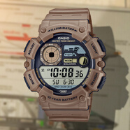 卡西歐（CASIO）時尚經(jīng)典小方塊多功能休閑男士運(yùn)動表WS-1400H-1B 4A 1A 3A電子表 WS-1500H-5A