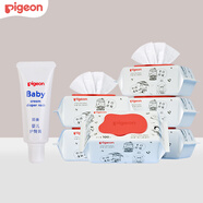 貝親（Pigeon）新生兒護(hù)臀兩件套（柔濕巾100片*6包+護(hù)臀膏35g）