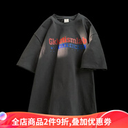 侯七爺（HOUQIYE）純棉T恤男短袖夏季寬松百搭男士休閑半袖上衣服 灰色 S