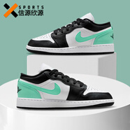 耐克（NIKE）【潮】女鞋AJ1新款A(yù)ir Jordan1 Low低幫運(yùn)動輕便防滑休閑籃球鞋子 553560-131 白綠 37.5 GS