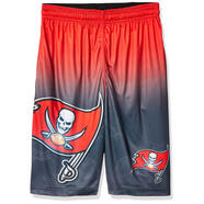 ?？?NFL美式足球訓練短褲 男士漸變大Logo 輕盈彈力 修身春夏運動(dòng) Tampa Bay Buccaneers M