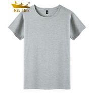 KIN DON清倉(cāng)處理短袖T恤男夏季新款寬松簡(jiǎn)約男生半袖體恤潮流夏裝衣服 灰色 XXL