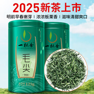 一杯香茶葉綠茶明前早春毛尖茶250g2025新茶春茶禮盒裝自己喝送禮品袋