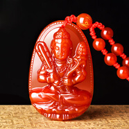 風水閣紅瑪瑙十二12生肖吊墜蛇牛鼠虎兔龍馬雞男女項鏈玉佩掛墜屬相飾品 屬龍蛇N4