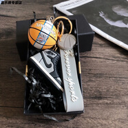 球迷NBA球星周邊庫里籃球球鞋鑰匙扣科比詹姆斯背包掛件學(xué)生禮物禮盒裝紀念品生日禮物 雷霆球+灰鞋繩+禮盒拉菲草