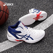 asics亞瑟士籃球鞋男鞋GELHOOP V16 S三井壽減震耐磨輕量球鞋運動(dòng)鞋子 米色/藍色-100 43.5