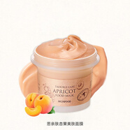 思親膚（skinfood）黑糖光彩面膜涂抹式清潔肌膚深層清潔泥膜 杏果美膚面膜120g