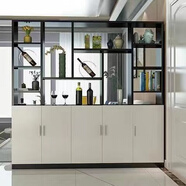 柚韻進(jìn)門(mén)玄關(guān)柜鞋柜一體客廳隔斷酒柜置物柜屏風(fēng)裝飾柜簡(jiǎn)約現代間廳柜 2米長(cháng)灰色五門(mén) 帶貨到樓下自行安裝