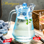 樂(lè)美雅（Luminarc）法國(guó)弓箭冷水壺玻璃耐熱北歐家用套裝客廳涼白開(kāi)水杯 鴨嘴壺1.3升【冰藍(lán)色】