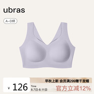 ubras無(wú)尺碼加大版背心式文胸?zé)o痕無(wú)鋼圈女士?jī)?nèi)衣女無(wú)痕胸罩 柔灰紫