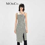MO&Co.無(wú)袖連衣裙棋盤格冷淡系吊帶連衣裙高級(jí)感摩安珂 變形格紋色 XL 175