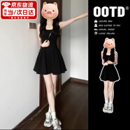 JIOESC法式赫本風(fēng)黑色吊帶內搭連衣裙子女夏季2025新款小個(gè)子收腰a字裙 黑色短款【爆款/清冷白月光】 S 【40/45kg】