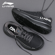 李寧（LI-NING）男鞋運(yùn)動鞋子男2025春夏季新款緩震跑步鞋輕便軟底戶外休閑旅游鞋 凌越-黑色 41