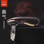 金達(dá)日美創(chuàng)意豹子頭造型鑰匙扣男士汽車掛件鑰匙圈腰掛高檔鎖匙扣金屬