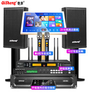 奇聲家庭ktv音響套裝點(diǎn)歌機卡拉ok專(zhuān)業(yè)級家庭影院K歌會(huì )議室舞臺演出設備全套電視客廳酒吧清吧音箱 10寸專(zhuān)業(yè)級K歌套裝+雙無(wú)線(xiàn)話(huà)筒