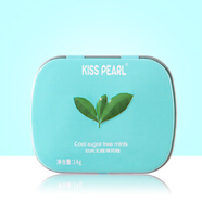KISS PEARL無(wú)糖薄荷糖 口香糖 鐵盒裝口氣清新糖 勁爽 14g*1盒