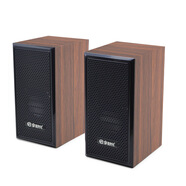 宇時(shí)代V-07電腦音箱家用USB有線臺(tái)式機(jī)電腦小音響木質(zhì)對(duì)箱影響 棕色