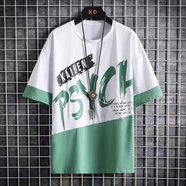 柏斐荻（BYPHYTEE）棉質(zhì)短袖t恤男士夏季潮流寬松休閑簡約上衣新款青年男裝男生圓領(lǐng) 白色 M