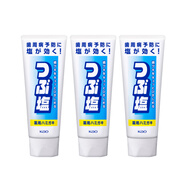 花王 （KAO）大白牙膏固齒護齦護理清新口氣去除牙垢牙漬異味日本大顆粒鹽牙膏 粒鹽牙膏 180g*3