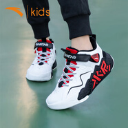 安踏童鞋男童運動(dòng)鞋秋冬季新款休兒童高幫籃球鞋學(xué)生中大童球鞋男 安踏白/黑/大學(xué)紅-1 36