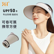 361°防曬帽子女空頂戶外運動騎行健身運動防紫外線太陽帽
